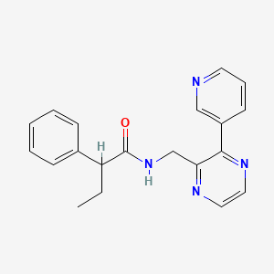 2-phenyl-N-{[3-(pyridin-3-yl)pyrazin-2-yl]methyl}butanamide