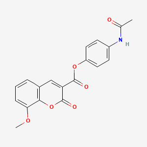 (4-Acetamidophenyl) 8-methoxy-2-oxochromene-3-carboxylate