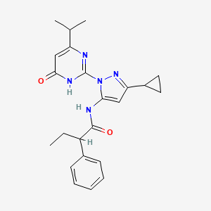 N-(3-cyclopropyl-1-(4-isopropyl-6-oxo-1,6-dihydropyrimidin-2-yl)-1H-pyrazol-5-yl)-2-phenylbutanamide