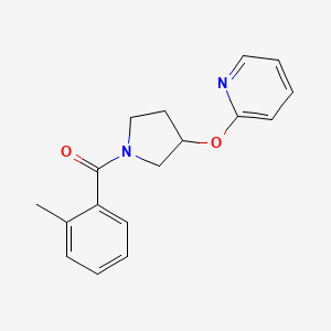 (3-(Pyridin-2-yloxy)pyrrolidin-1-yl)(o-tolyl)methanone