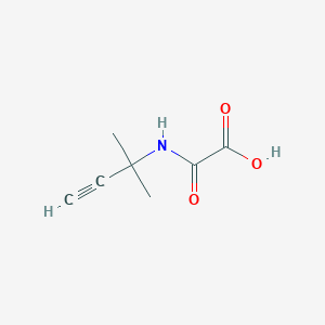molecular formula C7H9NO3 B2414837 2-((2-Methylbut-3-yn-2-yl)amino)-2-oxoacetic acid CAS No. 1341830-12-3