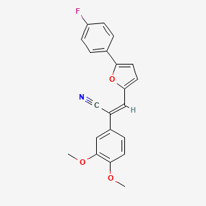 (Z)-2-(3,4-dimethoxyphenyl)-3-(5-(4-fluorophenyl)furan-2-yl)acrylonitrile