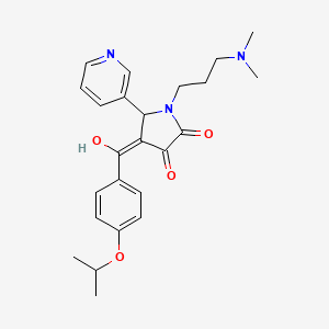 1-(3-(dimethylamino)propyl)-3-hydroxy-4-(4-isopropoxybenzoyl)-5-(pyridin-3-yl)-1H-pyrrol-2(5H)-one