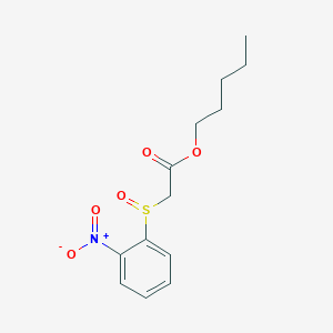 molecular formula C13H17NO5S B241487 Pentyl ({2-nitrophenyl}sulfinyl)acetate 