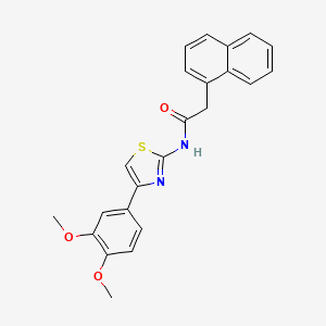 molecular formula C23H20N2O3S B2414874 N-[4-(3,4-二甲氧基苯基)-1,3-噻唑-2-基]-2-(萘-1-基)乙酰胺 CAS No. 476210-48-7