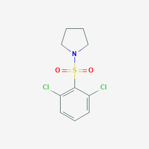 molecular formula C10H11Cl2NO2S B241489 1-[(2,6-Dichlorophenyl)sulfonyl]pyrrolidine 
