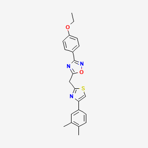 5-((4-(3,4-Dimethylphenyl)thiazol-2-yl)methyl)-3-(4-ethoxyphenyl)-1,2,4-oxadiazole