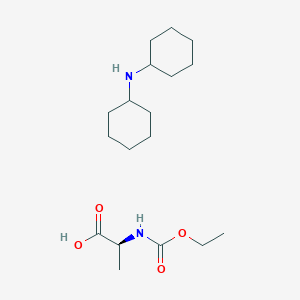 molecular formula C18H34N2O4 B2414927 双环己胺(S)-2-((乙氧羰基)氨基)丙酸酯 CAS No. 215596-34-2