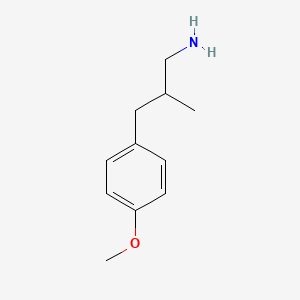 molecular formula C11H17NO B2414939 3-(4-甲氧基苯基)-2-甲基丙-1-胺 CAS No. 23014-82-6