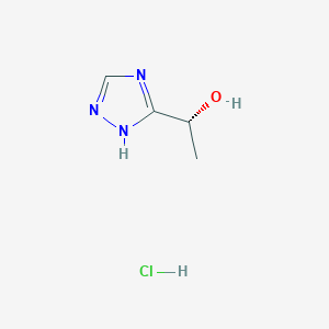 (1R)-1-(1H-1,2,4-Triazol-5-yl)ethanol;hydrochloride