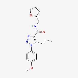 1-(4-methoxyphenyl)-5-propyl-N-(tetrahydrofuran-2-ylmethyl)-1H-1,2,3-triazole-4-carboxamide