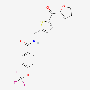 N-((5-(furan-2-carbonyl)thiophen-2-yl)methyl)-4-(trifluoromethoxy)benzamide