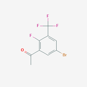1-[5-Bromo-2-fluoro-3-(trifluoromethyl)phenyl]ethanone
