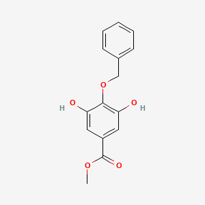 molecular formula C15H14O5 B2414958 Methyl 4-(benzyloxy)-3,5-dihydroxybenzoate CAS No. 91925-82-5