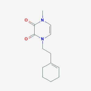1-[2-(Cyclohexen-1-yl)ethyl]-4-methylpyrazine-2,3-dione