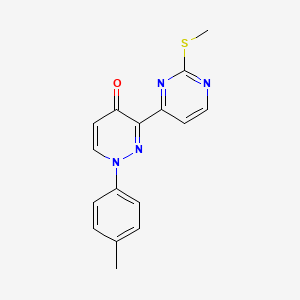 1-(4-methylphenyl)-3-[2-(methylsulfanyl)-4-pyrimidinyl]-4(1H)-pyridazinone