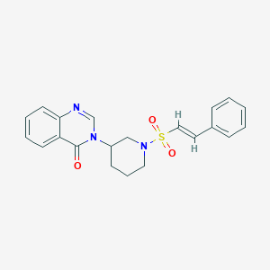 (E)-3-(1-(styrylsulfonyl)piperidin-3-yl)quinazolin-4(3H)-one