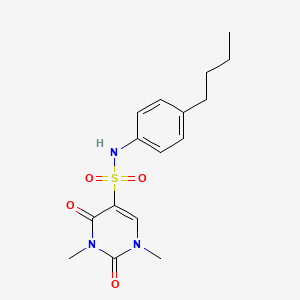 N-(4-butylphenyl)-1,3-dimethyl-2,4-dioxo-1,2,3,4-tetrahydropyrimidine-5-sulfonamide