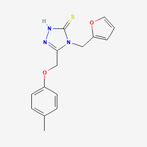 4-(furan-2-ylmethyl)-5-(4-methylphenoxymethyl)-4H-1,2,4-triazole-3-thiol