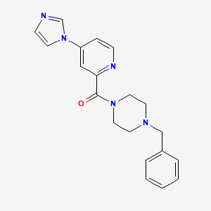 (4-(1H-imidazol-1-yl)pyridin-2-yl)(4-benzylpiperazin-1-yl)methanone