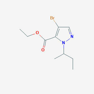 molecular formula C10H15BrN2O2 B2414979 ethyl 4-bromo-1-sec-butyl-1H-pyrazole-5-carboxylate CAS No. 1856080-18-6