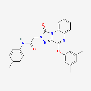 B2414988 2-(4-(3,5-dimethylphenoxy)-1-oxo-[1,2,4]triazolo[4,3-a]quinoxalin-2(1H)-yl)-N-(p-tolyl)acetamide CAS No. 1207048-40-5
