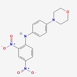 molecular formula C16H16N4O5 B2415000 N-(4-morpholinophenyl)-2,4-dinitroaniline CAS No. 300375-20-6