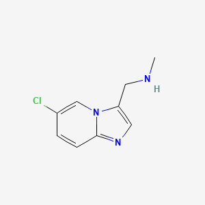 ({6-Chloroimidazo[1,2-a]pyridin-3-yl}methyl)(methyl)amine