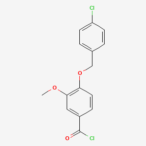 4-[(4-Chlorobenzyl)oxy]-3-methoxybenzoyl chloride