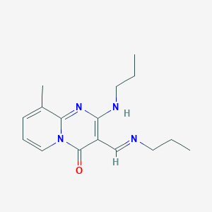 9-methyl-2-(propylamino)-3-[(1E)-(propylimino)methyl]-4H-pyrido[1,2-a]pyrimidin-4-one