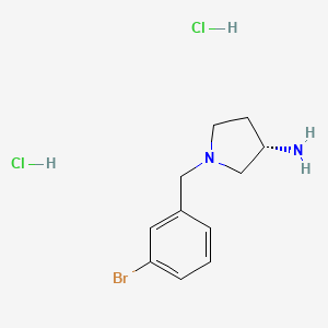 molecular formula C11H17BrCl2N2 B2415052 (S)-1-(3-Bromobenzyl)pyrrolidin-3-amine dihydrochloride CAS No. 1286208-86-3