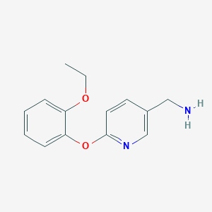 molecular formula C14H16N2O2 B2415054 [6-(2-Ethoxyphenoxy)pyridin-3-yl]methanamine CAS No. 954575-99-6