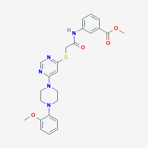 N-cyclohexyl-4-[(4-isopropyl-2,3-dioxopiperazin-1-yl)methyl]benzamide