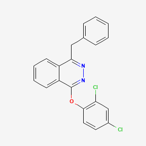 molecular formula C21H14Cl2N2O B2415064 1-苄基-4-(2,4-二氯苯氧基)酞嗪 CAS No. 339026-58-3