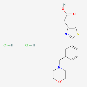 2-(2-(3-(Morpholinomethyl)phenyl)thiazol-4-yl)acetic acid dihydrochloride