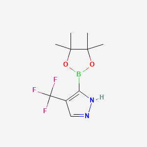 3-(4,4,5,5-Tetramethyl-1,3,2-dioxaborolan-2-yl)-4-(trifluoromethyl)-1H-pyrazole