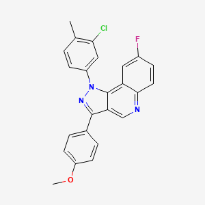 molecular formula C24H17ClFN3O B2415073 1-(3-氯-4-甲基苯基)-8-氟-3-(4-甲氧基苯基)-1H-吡唑并[4,3-c]喹啉 CAS No. 932464-44-3