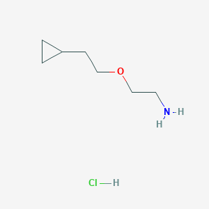 molecular formula C7H16ClNO B2415087 2-(2-Cyclopropylethoxy)ethanamine;hydrochloride CAS No. 2344681-08-7