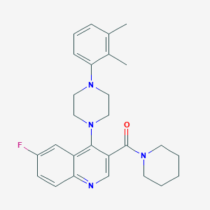 (4-(4-(2,3-Dimethylphenyl)piperazin-1-yl)-6-fluoroquinolin-3-yl)(piperidin-1-yl)methanone