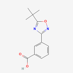 molecular formula C13H14N2O3 B2415104 3-(5-叔丁基-1,2,4-噁二唑-3-基)苯甲酸 CAS No. 775304-06-8