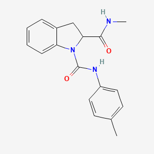 molecular formula C18H19N3O2 B2415107 N2-methyl-N1-(p-tolyl)indoline-1,2-dicarboxamide CAS No. 1100793-20-1