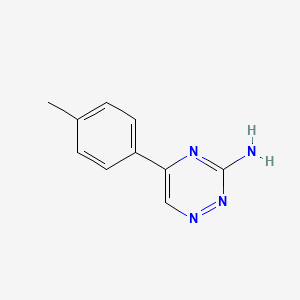 molecular formula C10H10N4 B2415115 5-(4-Methylphenyl)-1,2,4-triazin-3-amine CAS No. 886497-50-3