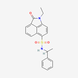 1-ethyl-2-oxo-N-(1-phenylethyl)-1,2-dihydrobenzo[cd]indole-6-sulfonamide