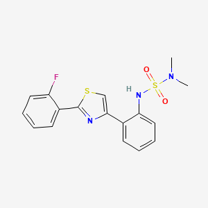 4-[2-(Dimethylsulfamoylamino)phenyl]-2-(2-fluorophenyl)-1,3-thiazole