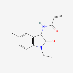 N-(1-Ethyl-5-methyl-2-oxo-3H-indol-3-yl)prop-2-enamide