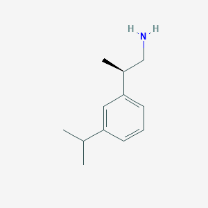 molecular formula C12H19N B2415132 (2R)-2-(3-Propan-2-ylphenyl)propan-1-amine CAS No. 2248187-70-2