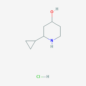 2-Cyclopropylpiperidin-4-ol;hydrochloride