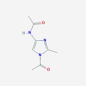 molecular formula C8H11N3O2 B2415155 N-(1-乙酰-2-甲基-1H-咪唑-4-基)乙酰胺 CAS No. 58216-76-5