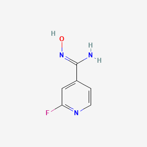 4-Pyridinecarboximidamide, 2-fluoro-N-hydroxy-