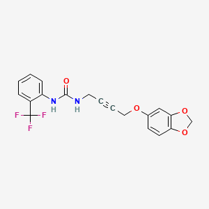 1-(4-(Benzo[d][1,3]dioxol-5-yloxy)but-2-yn-1-yl)-3-(2-(trifluoromethyl)phenyl)urea